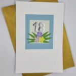 18th Floral Birthday Card