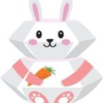 3D Bunny Greeting Card