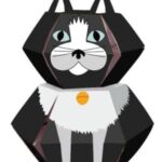 3D Cat Lovers Greeting Card