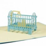 Blue Baby Cot P1691