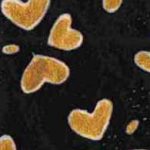 Batik Golden Hearts greeting cards